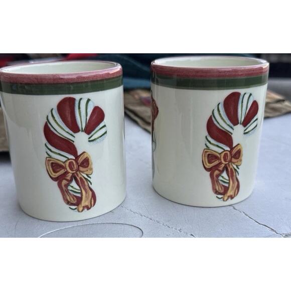 2 Christopher Radko Christmas Mugs – Nutcracker & Snowman - Picture 1 of 5